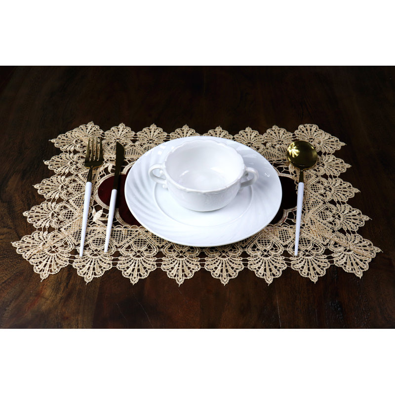Napperon à motif floral 18 "Olivieri, 4