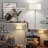 2-Light Floor Lamp, Mid Century Floor Lamp With White Fabric Shade, Standing Lamp Tall Lamp For Living Room Bedroom, 3 Color Temperatures 9W Bulb Include-2114622484