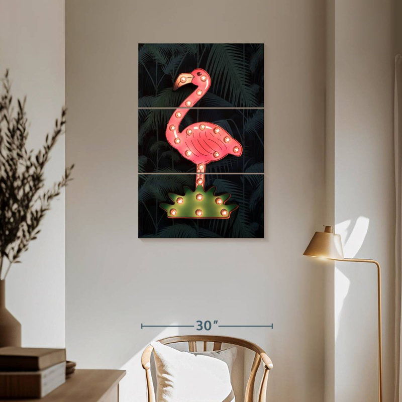 Panneau de signalisation Kerner Flamingo, H 57 po x l 36 po