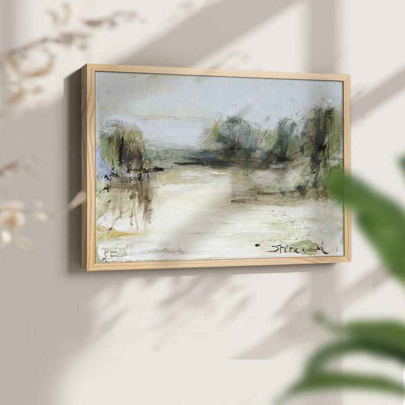 Wintery Horizon III - Reproduction encadrée - Restickable, Naturel, H 11 po x l 14 po