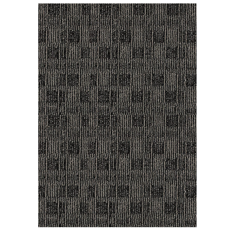 Tapis noir abstrait intérieur / extérieur, Rectangle 10 pi x 20 pi