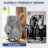 Power Lift Wingback Recliner with Massage & Heat Upholstery Tacks Chenille Fabric-369407011