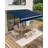 12'x10' Manual Retractable Awning with Crank Handle, Waterproof PU-Coated Polyester, Aluminum Frame for Deck, Patio, Porch, Balcony-124609183-124609185