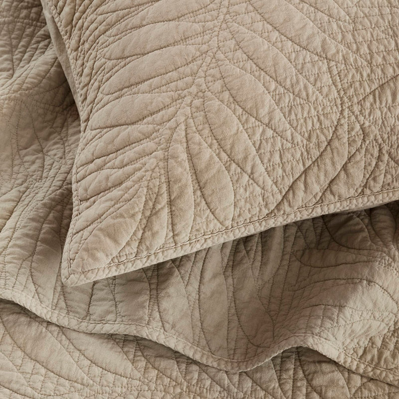 Ensemble de courtepointe en coton pour lit double / grand 3 pièces
