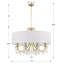 Lustre vibrant doré 8 lumières Havant-919061605