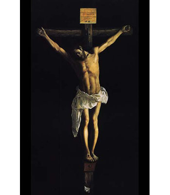 « christ on the cross » par zubaran, impression