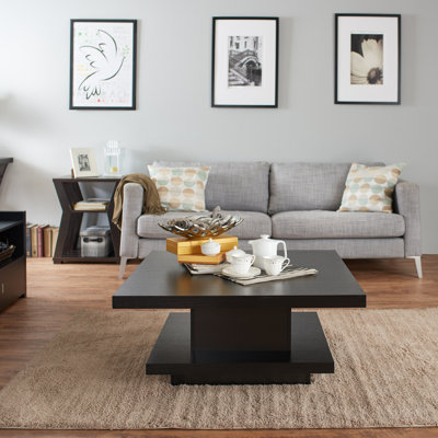 Pedestal Coffee Table with Storage
