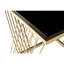 Smythe Glass Top Cross Legs Nesting Tables