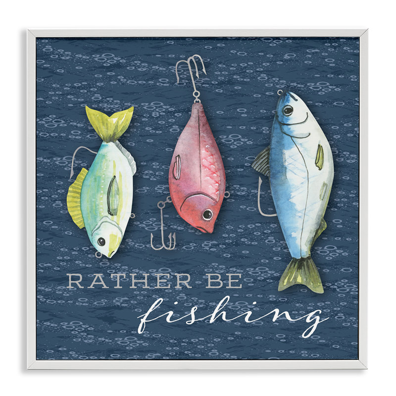 «Rather Be Fishing Bait», estampe numérique, conception de Holly Thomas Stein, H 12 po x l 12 po