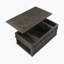 Table basse traditionnelle à plateau relevable rustique avec rangement brun