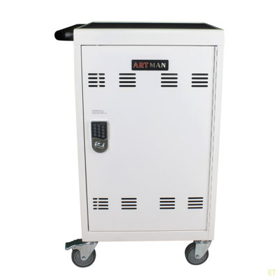 Chariot de charge mobile et armoire pour ordinateurs portables 30 tablettes avec serrure à combinaison