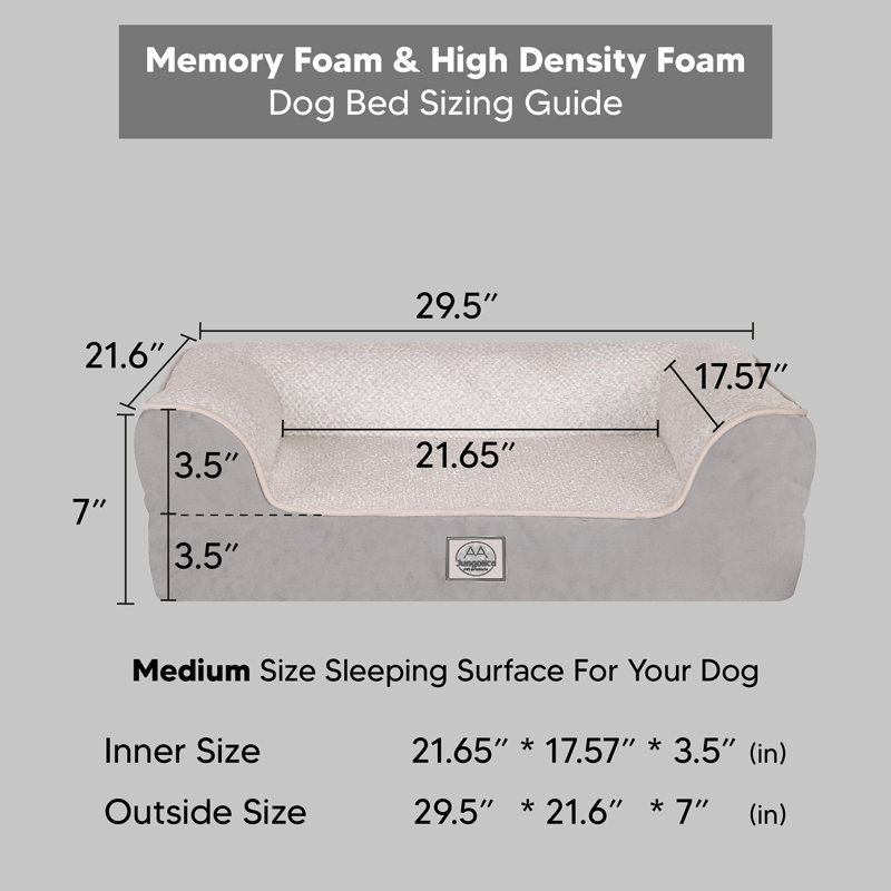 Lit pour animaux, Blanc, Medium (7" H x 29.5" W x 21.6" D)