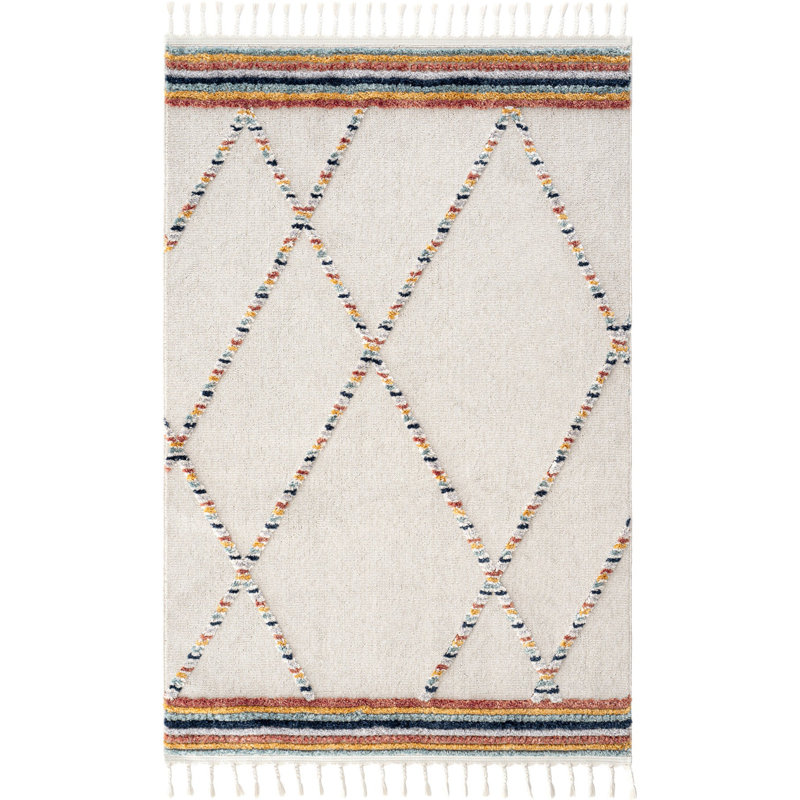 Adamarys Machine Made Indoor / Outdoor Area Rug, Rectangle 5'3" x 7'7"