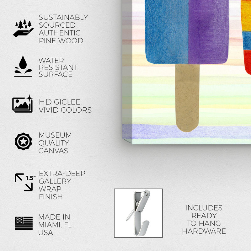 « keep it cool », art sur toile Erwin, H 24 po x l 28 po x P 1,5 po