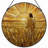 Sunset Field Stained Glass Window Panel，12"H-584543144