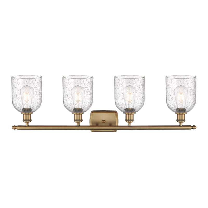 Anacaren 4 - Light Dimmable Vanity Light, Seedy, Brushed Brass