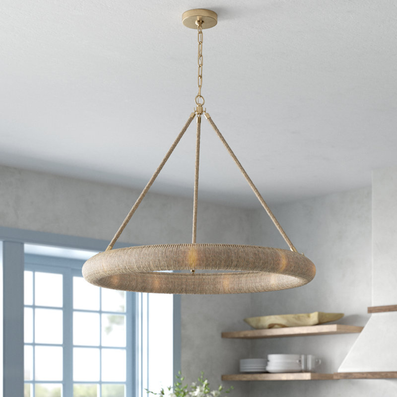 Roxanne Wagon Wheel Chandelier, 102.5" H x 32" W x 32" D