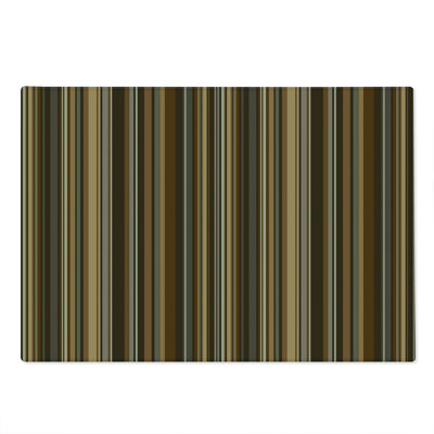Ambesonne Abstract Cutting Board Large Size Vertical Color Lines Pale Caramel Chocolate