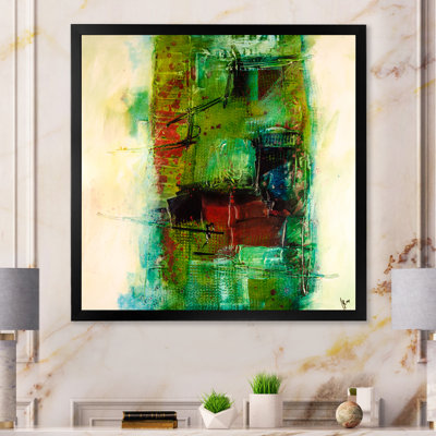«Modern Energetic Color Dance», reproduction d'art moderne sur bois