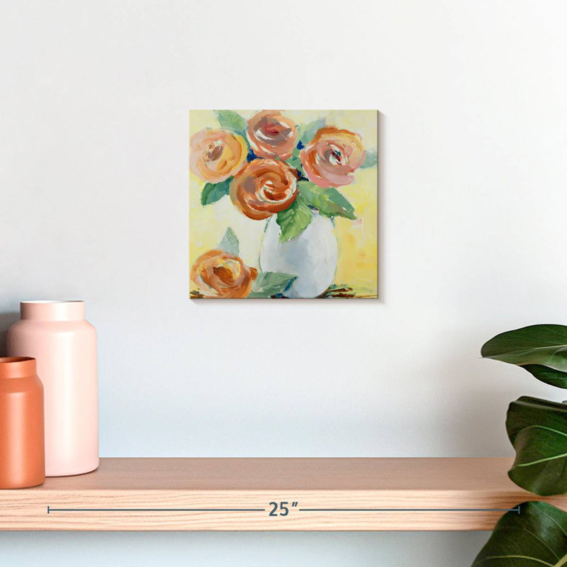 Sunny Floral Blooms, 10" H x 10" W