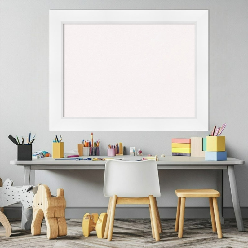Tableau blanc incliné, tableau d'affichage en liège blanc, tableau d'organisation, tableau d'affichage, H 25 po x l 33 po