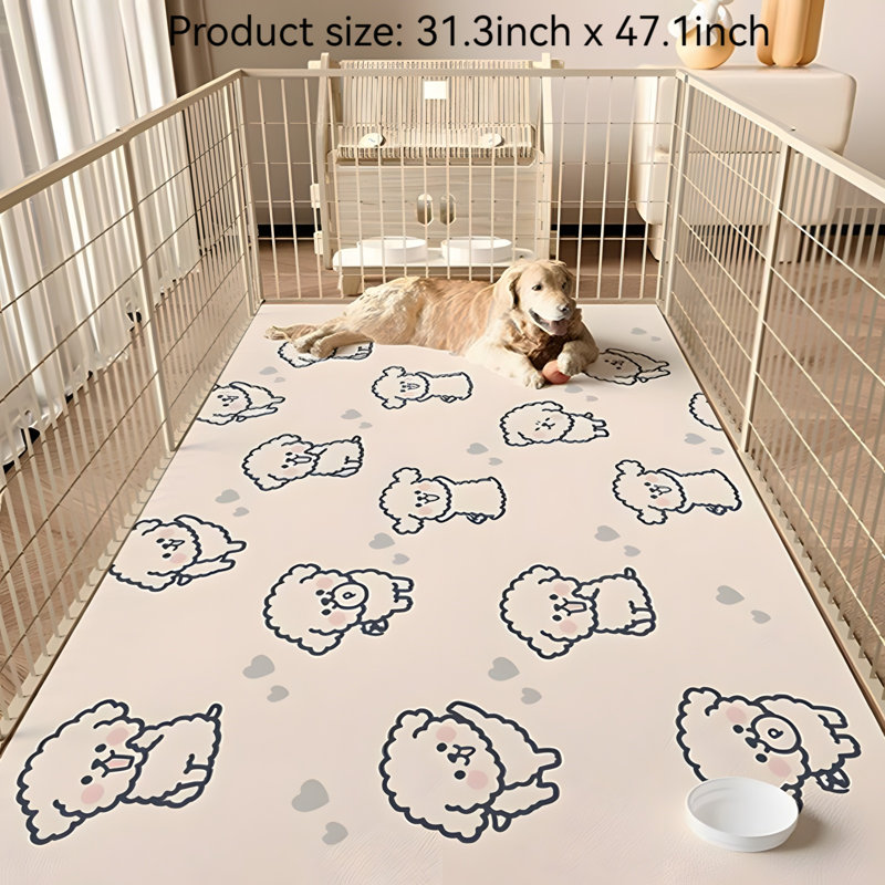 Tapis pour animaux de compagnie, H 0,15 po x l 31,30 po x P 47,10 po