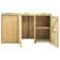 Cumbie Wooden Triple Bin Store