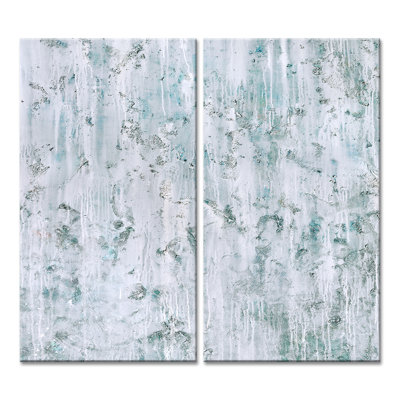 'Abstract' - 2 Piece Wrapped Canvas Graphic Art