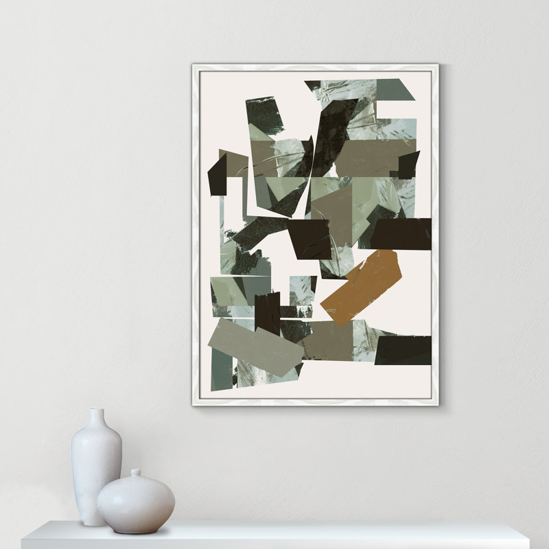 Imprimé Green Endeavour II par Cartissi, 25.5'' W x 35.5'' H, Impression encadrée, Grain de bois blanc