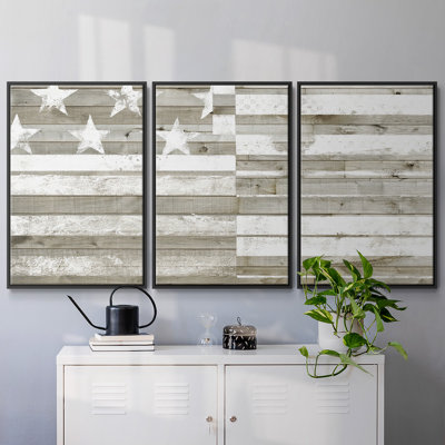 " Americana Flag " 3 - Pieces