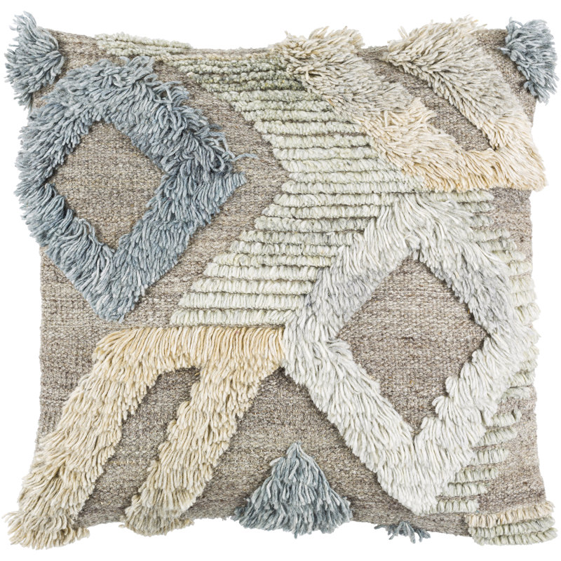 Housse et insert de coussin carré Askew, 20 po x 20 po, Housse de coussin seulement - sans coussin