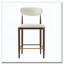Tabouret de comptoir rembourré sans accoudoirs avec structure en métal-1304999561