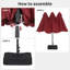 Très grand parasol de patio 15 pi x 9 pi avec auvent résistant aux rayons UV et cadre en acier robuste-645880566