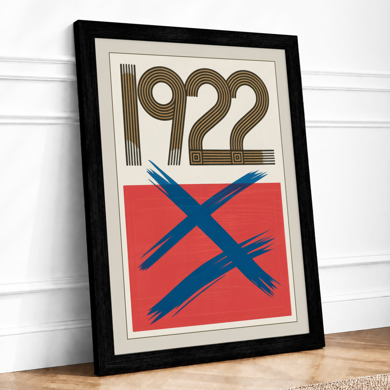 Composition 1922 Art Deco - Print, A1 - 84.1 x 59.4 cm, Black