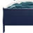Blue King Size Bed With Led - Style Solid Wood Transitional Illuminated Bed, +