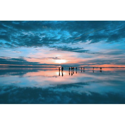 Sunrise At Salar De Uyuni, Bolivia by RicksonLiebano - Wrapped Canvas Print