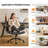Oil-Waxed Leather Swivel Chair With Flip-Up Armrests-974970028