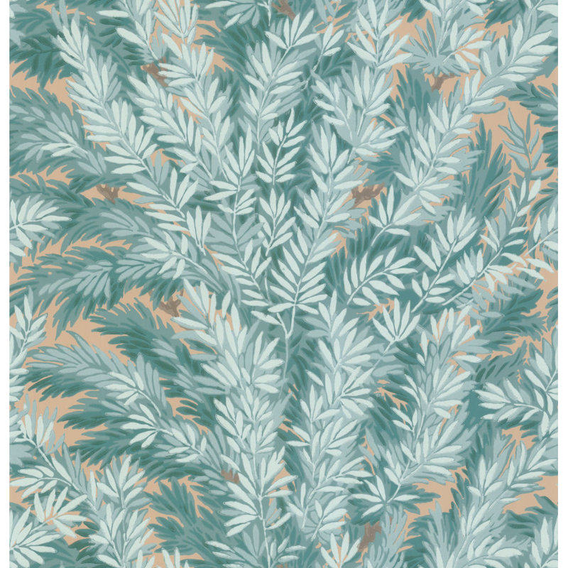 Anthology Floral Wallpaper Roll, Teal