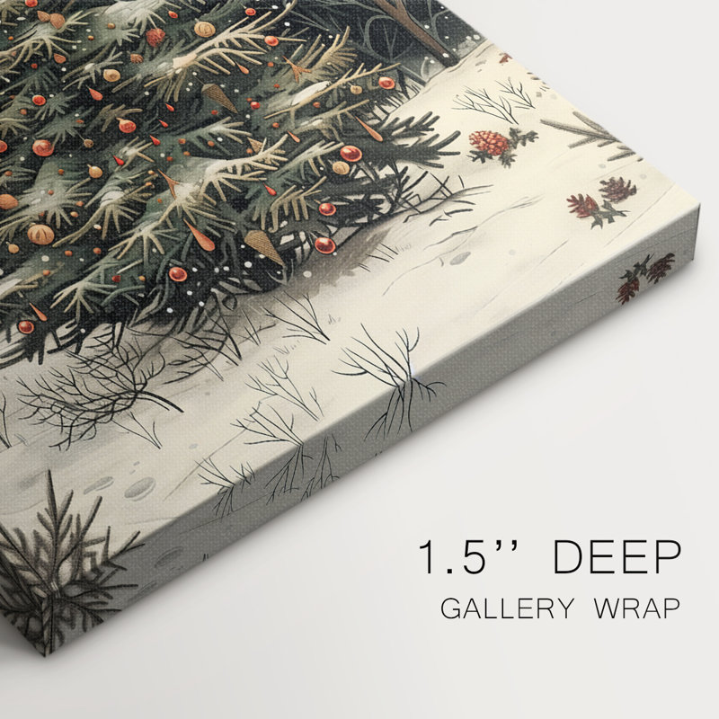 Art des Fêtes de Noël - Toile tendue avec châssis DCXIX, H 18 po x l 12 po