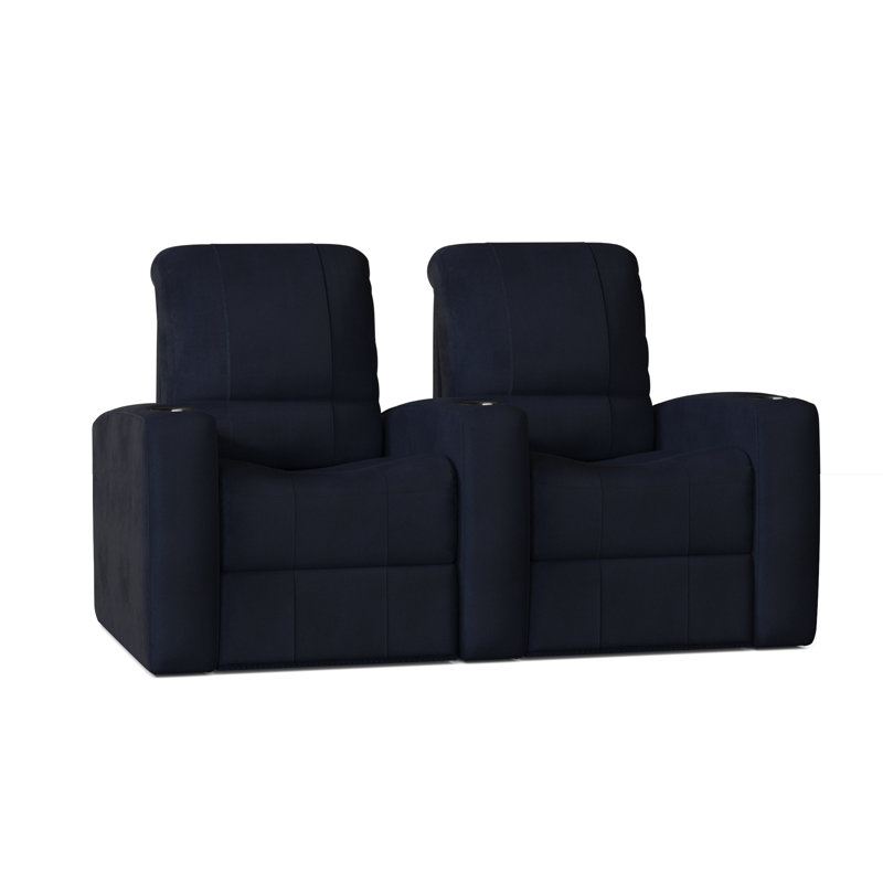 Causeuse de cinéma maison Blaze XL900 (rangée de 2), Océan Smartsuede, Électrique