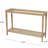 47.20'' Glass Top Console Table