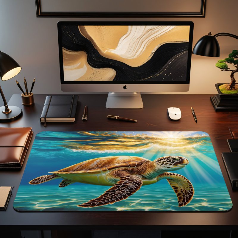 Polyester Desk Pad, 31.5x15.5