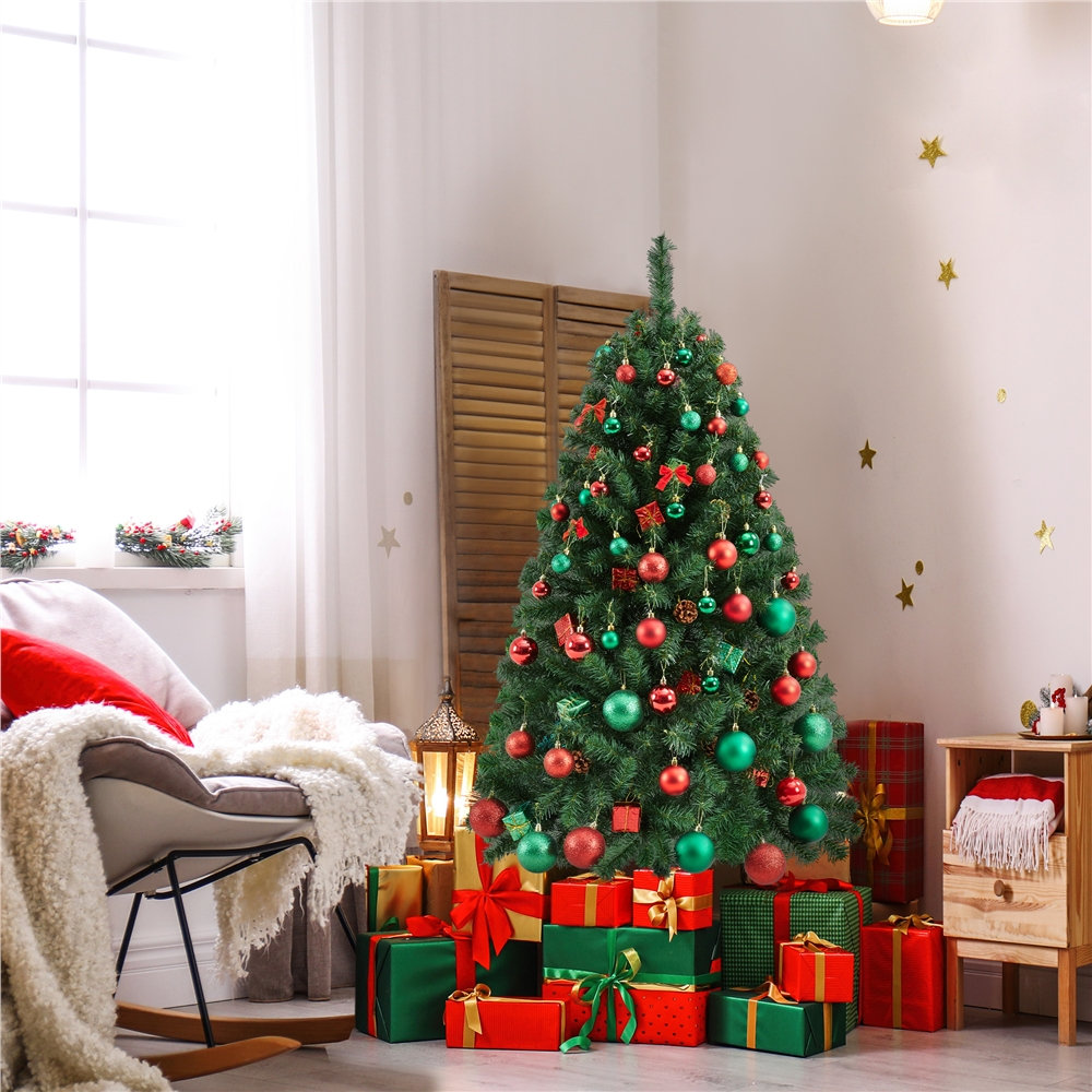 The Holiday Aisle® Easy Set-Up 90'' Christmas Tree | Wayfair