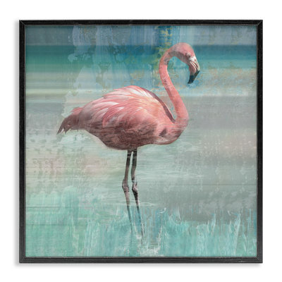 " Layered Flamingo Bird Portrait "