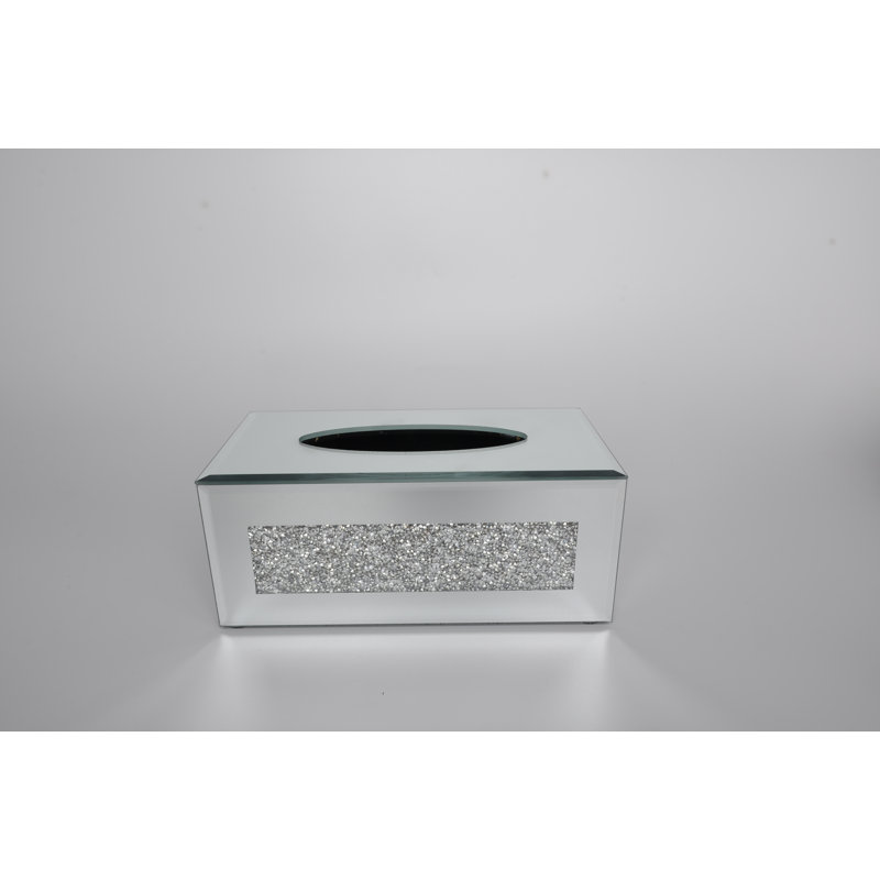 Porte-mouchoirs en miroir Ambrose, Argent