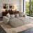 4-Piece Upholstered Brown Corduroy Modular Sectional Sofa with Movable Ottoman – Fully Compressed, No Assembly Required-1698555104