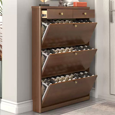 Walnut Solid wood Shoe Storage