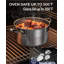 Faitout standard avec couvercle en verre, cocotte en acier inoxydable classique de 7 pintes Cooks-92914909