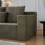 Canapé modulaire profond en velours côtelé avec porte-gobelets, aucun assemblage requis-4324230