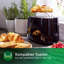 2 slices of 830W black toaster